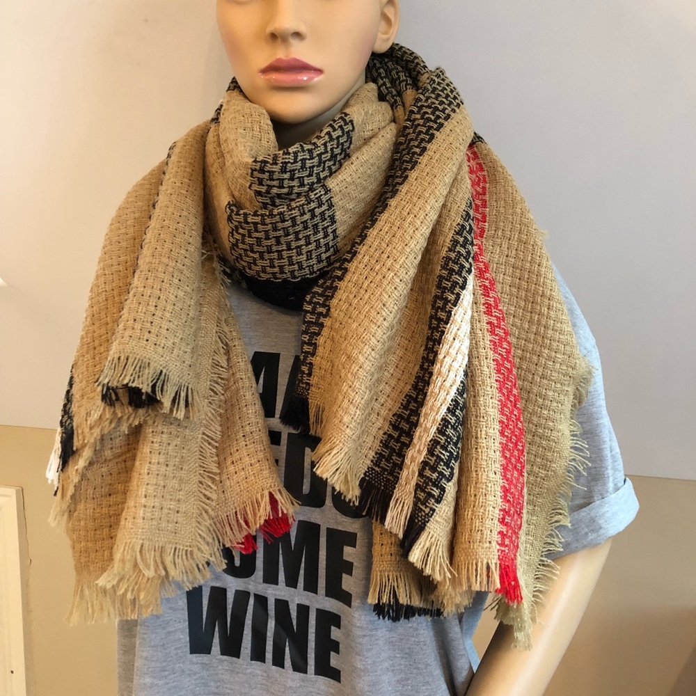 Beautiful Plaid blanket Scarf🚫FIRM🚫 - Picture 6 of 6